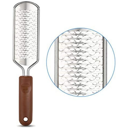 Professional Pedicure Foot File, Colossal Stainless Steel Detachable Foot Scrubber, Hard Skin Removers Pedicure Rasp For Wet And Dry Feet